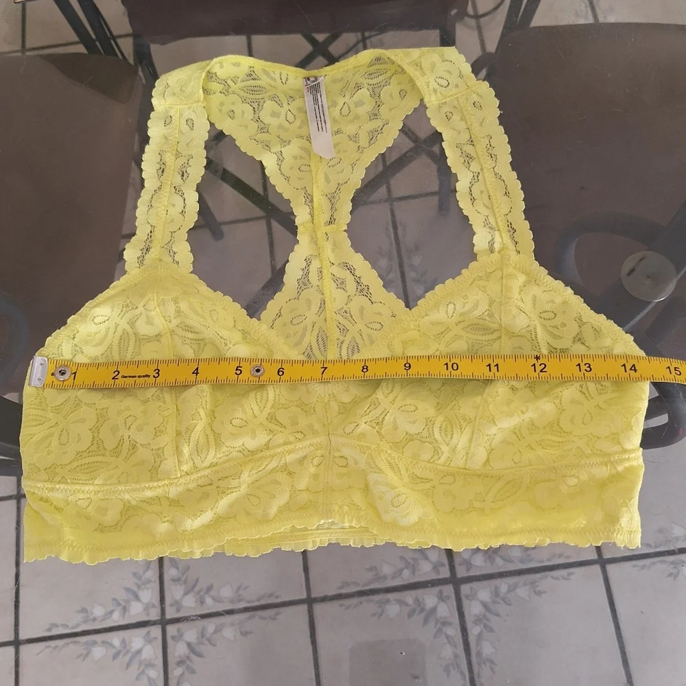 Free People Intimately Galloon Lace Racerback Bralette Bra - Large